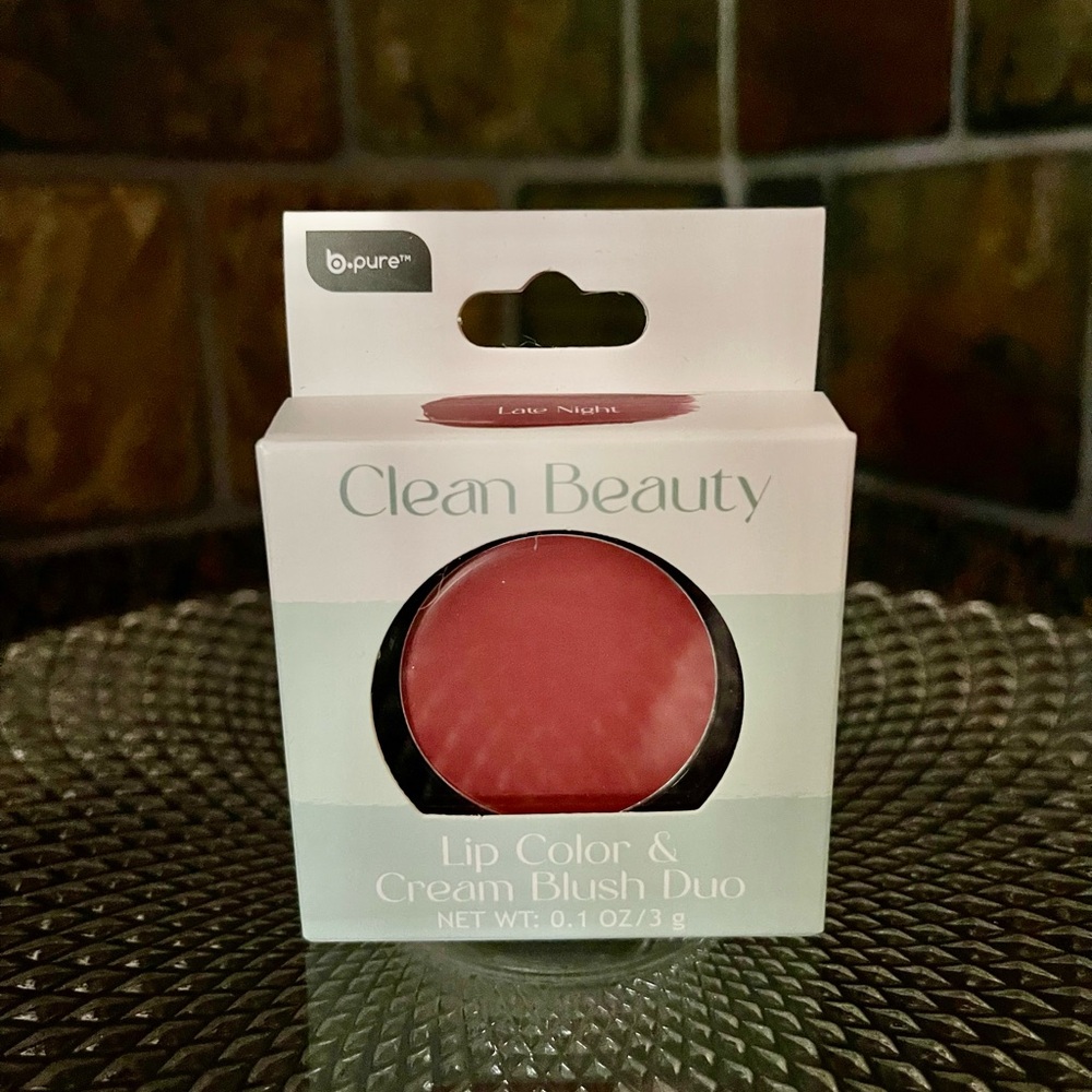 LATE NIGHT By Clean Beauty Lip Color & Cream Blush Duo Dewy Look | New In Box!